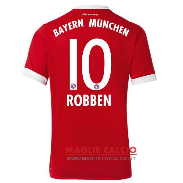 nuova maglietta bayern munich 2017-2018 robben 10 prima